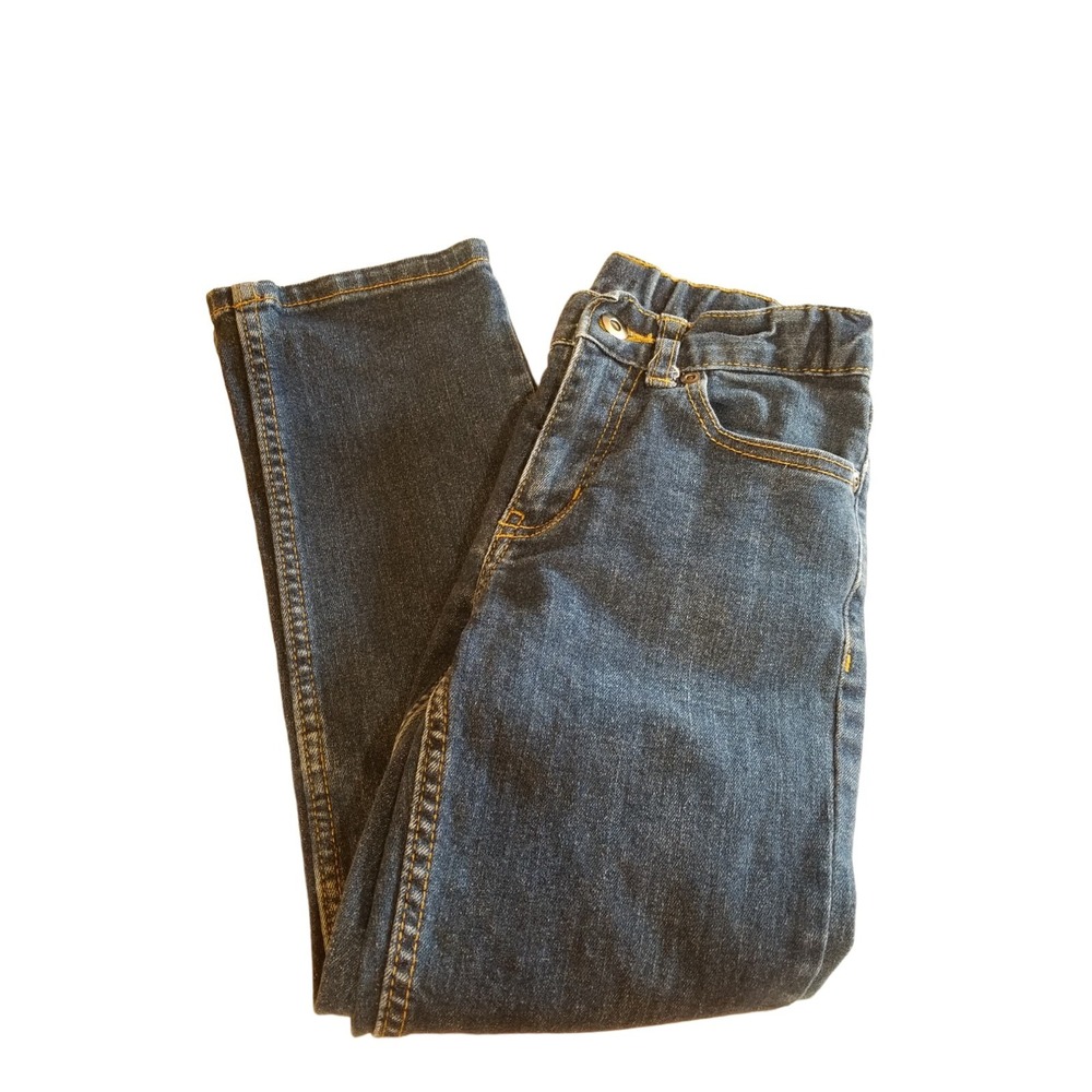 Faded Glory Jeans 8R Boys Blue Denim Adjustable Waist Straight Leg Casual Wear